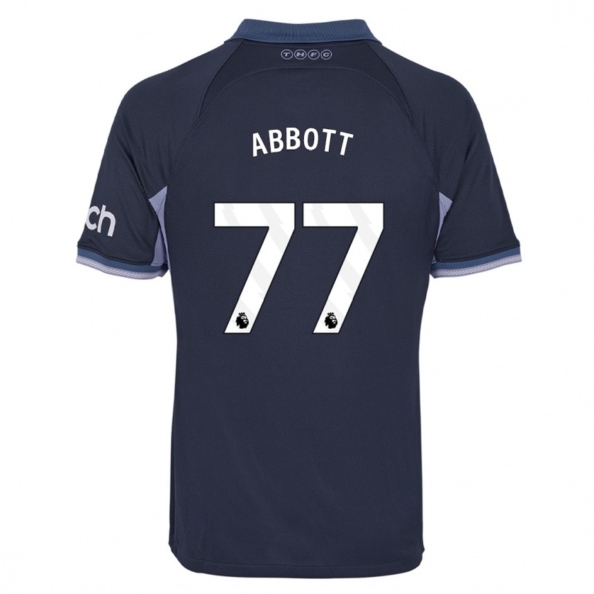 Hombre Fútbol Camiseta George Abbott #77 Azul Oscuro 2ª Equipación 2023/24 Perú