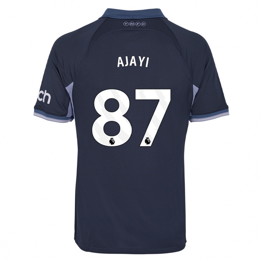 Hombre Fútbol Camiseta Damola Ajayi #87 Azul Oscuro 2ª Equipación 2023/24 Perú