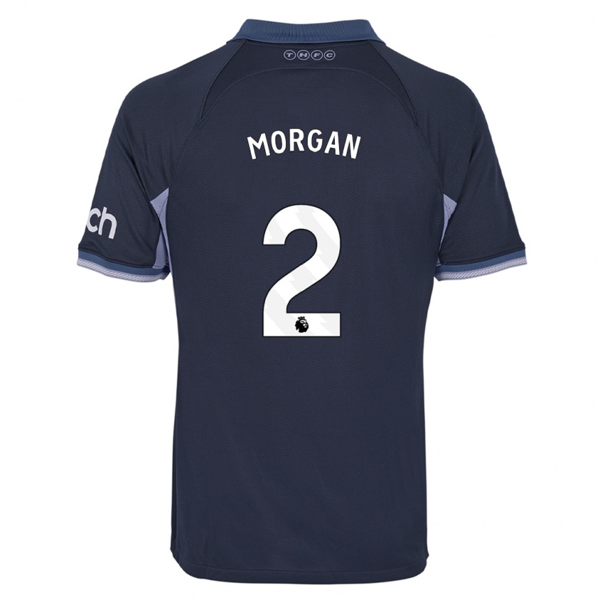 Hombre Fútbol Camiseta Esther Morgan #2 Azul Oscuro 2ª Equipación 2023/24 Perú