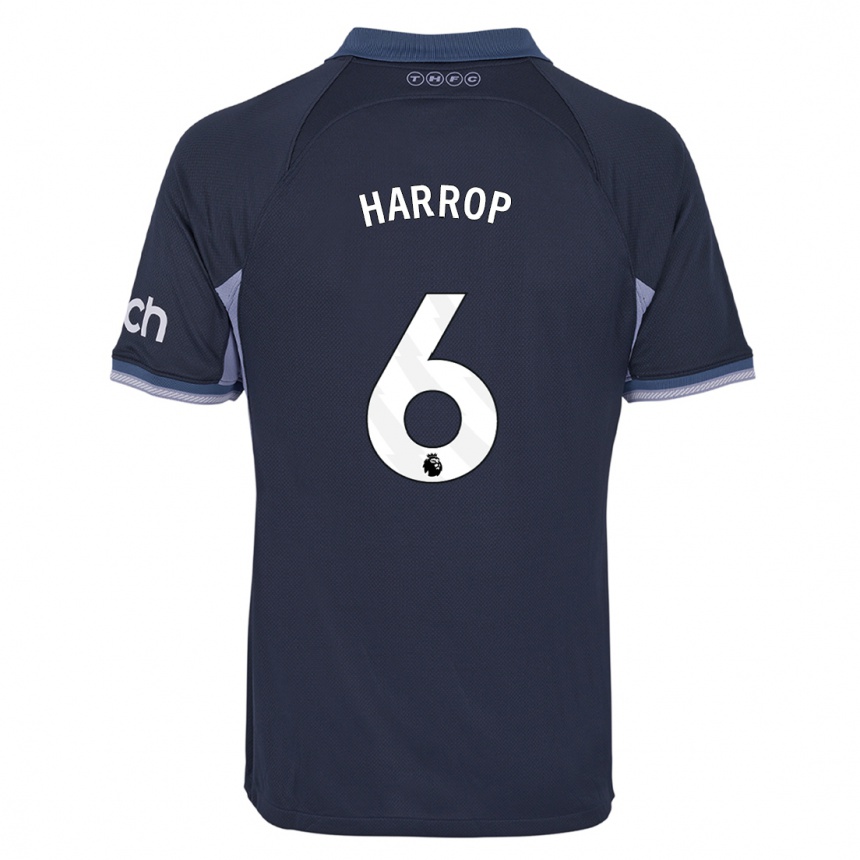 Hombre Fútbol Camiseta Kerys Harrop #6 Azul Oscuro 2ª Equipación 2023/24 Perú