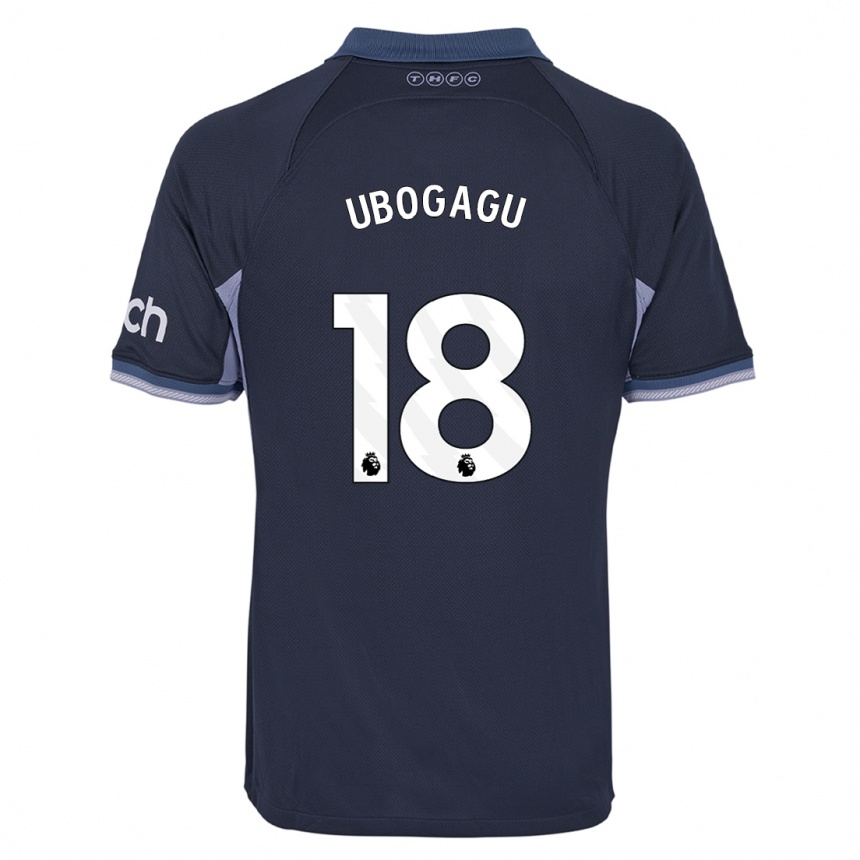 Hombre Fútbol Camiseta Chioma Ubogagu #18 Azul Oscuro 2ª Equipación 2023/24 Perú