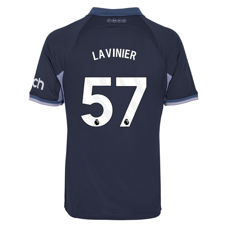 Hombre Fútbol Camiseta Marcel Lavinier #57 Azul Oscuro 2ª Equipación 2023/24 Perú