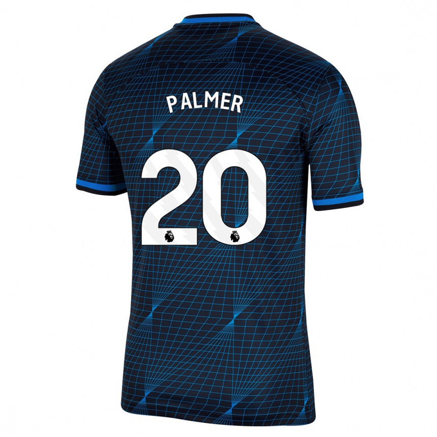 Hombre Fútbol Camiseta Cole Palmer #20 Azul Oscuro 2ª Equipación 2023/24 Perú