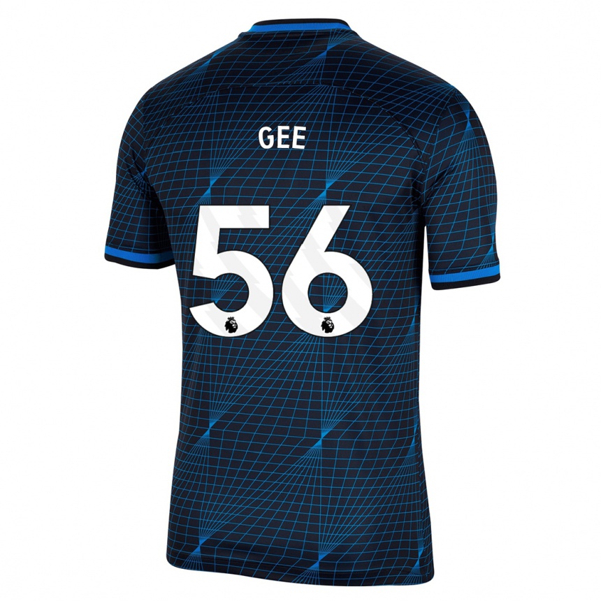 Hombre Fútbol Camiseta Billy Gee #56 Azul Oscuro 2ª Equipación 2023/24 Perú