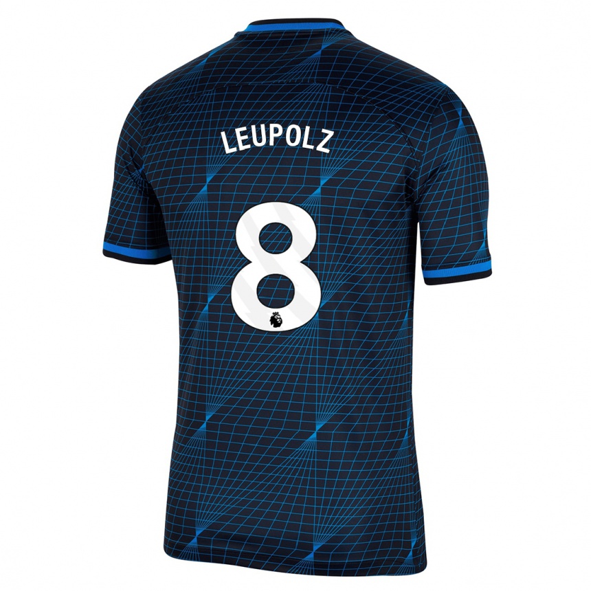 Hombre Fútbol Camiseta Melanie Leupolz #8 Azul Oscuro 2ª Equipación 2023/24 Perú