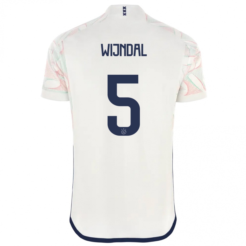 Hombre Fútbol Camiseta Owen Wijndal #5 Blanco 2ª Equipación 2023/24 Perú