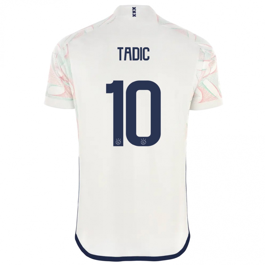 Hombre Fútbol Camiseta Dusan Tadic #10 Blanco 2ª Equipación 2023/24 Perú