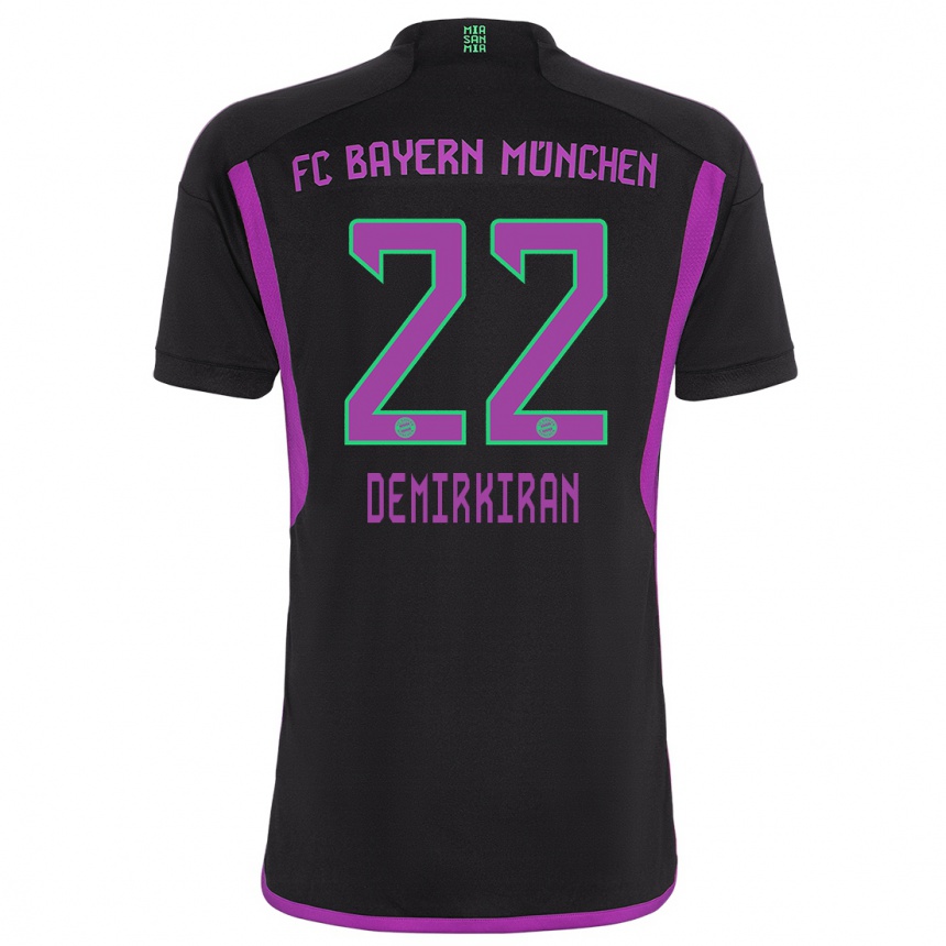 Hombre Fútbol Camiseta Ediz Demirkiran #22 Negro 2ª Equipación 2023/24 Perú