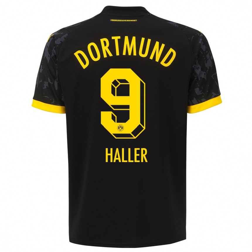 Hombre Fútbol Camiseta Sebastien Haller #9 Negro 2ª Equipación 2023/24 Perú