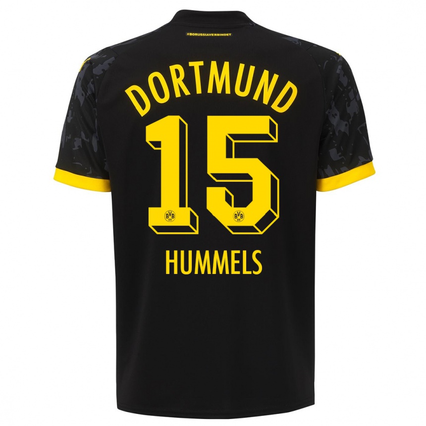 Hombre Fútbol Camiseta Mats Hummels #15 Negro 2ª Equipación 2023/24 Perú