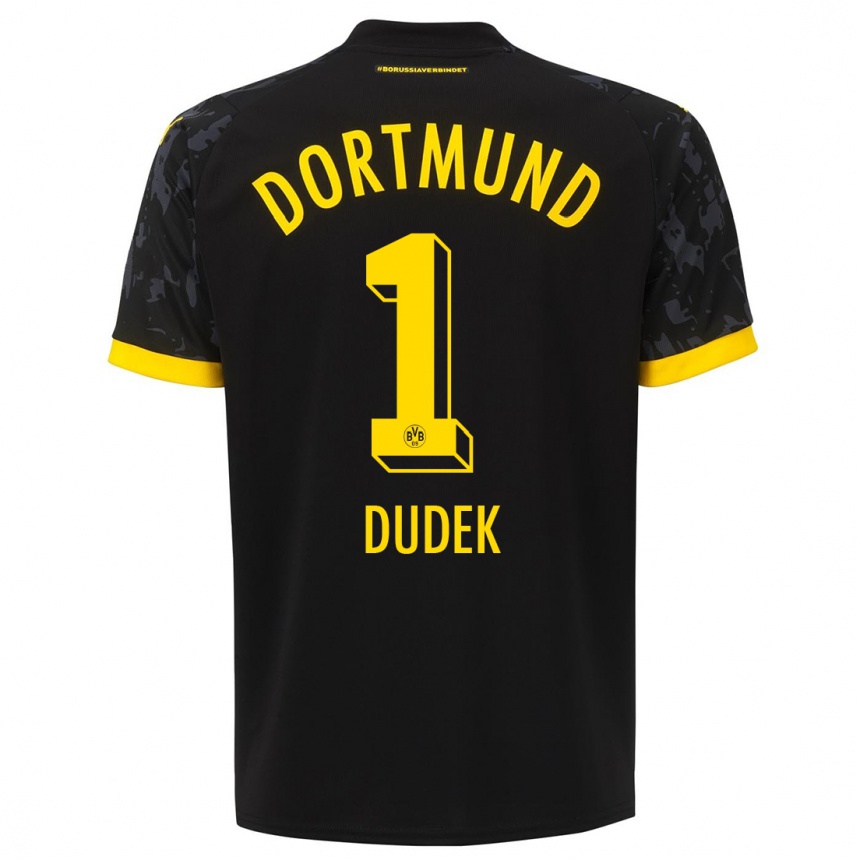 Hombre Fútbol Camiseta Daniel Dudek #1 Negro 2ª Equipación 2023/24 Perú