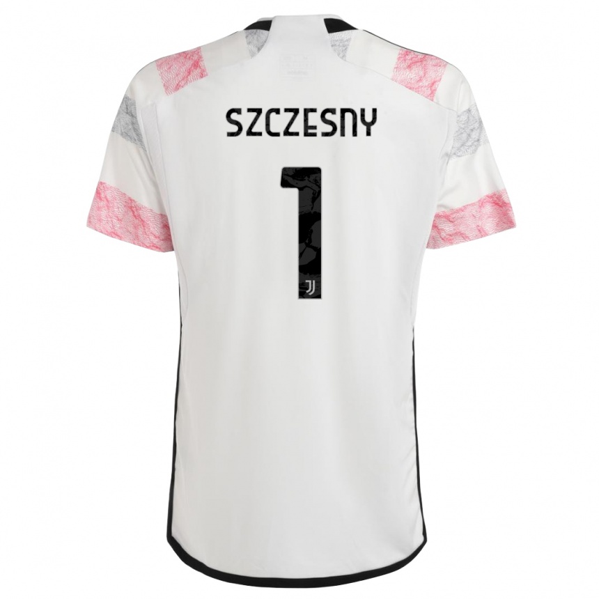 Hombre Fútbol Camiseta Wojciech Szczesny #1 Blanco Rosa 2ª Equipación 2023/24 Perú