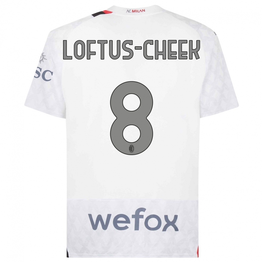 Hombre Fútbol Camiseta Ruben Loftus-Cheek #8 Blanco 2ª Equipación 2023/24 Perú