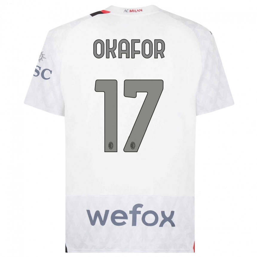 Hombre Fútbol Camiseta Noah Okafor #17 Blanco 2ª Equipación 2023/24 Perú