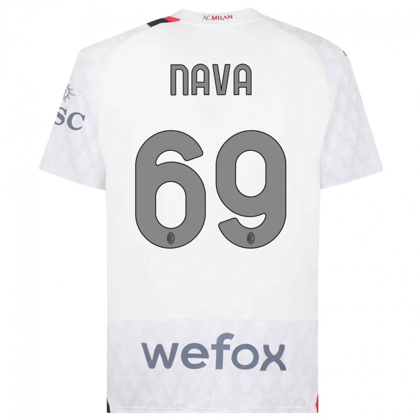 Hombre Fútbol Camiseta Lapo Nava #69 Blanco 2ª Equipación 2023/24 Perú