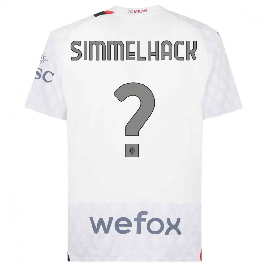 Hombre Fútbol Camiseta Alexander Simmelhack #0 Blanco 2ª Equipación 2023/24 Perú