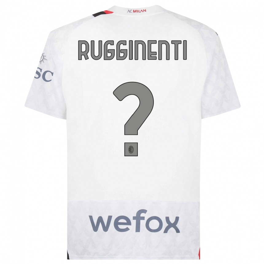 Hombre Fútbol Camiseta Omar Rugginenti #0 Blanco 2ª Equipación 2023/24 Perú