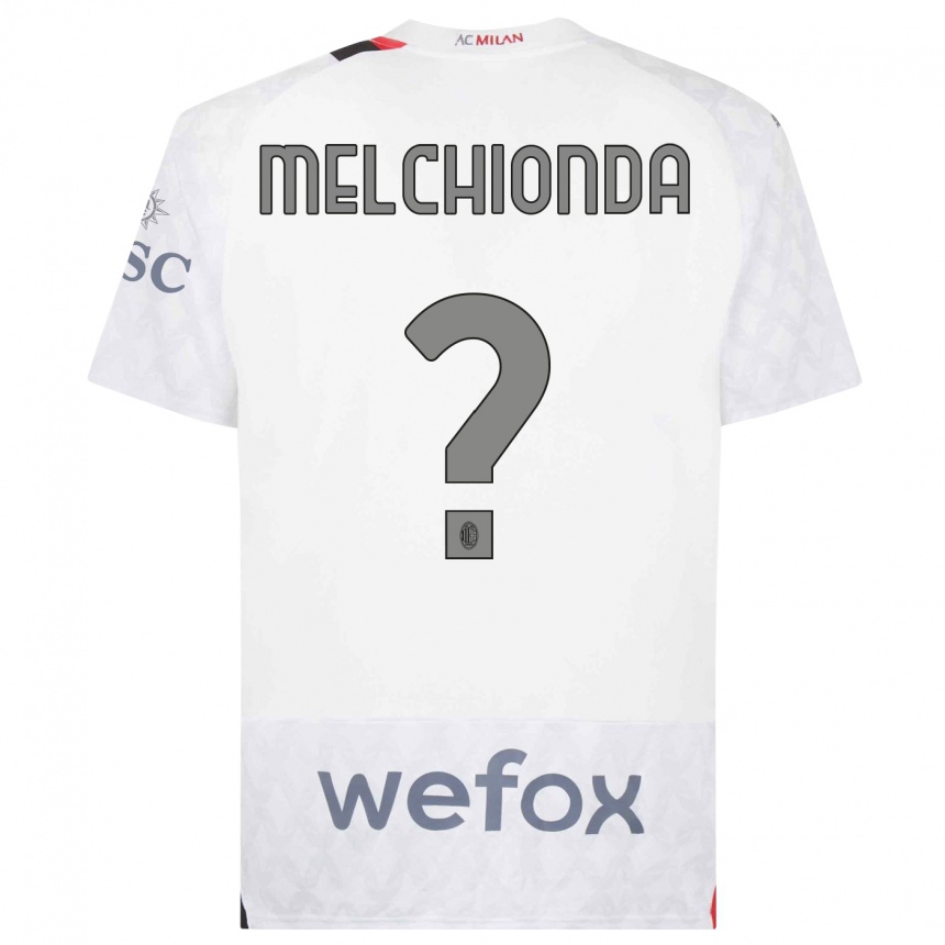 Hombre Fútbol Camiseta Marco Melchionda #0 Blanco 2ª Equipación 2023/24 Perú