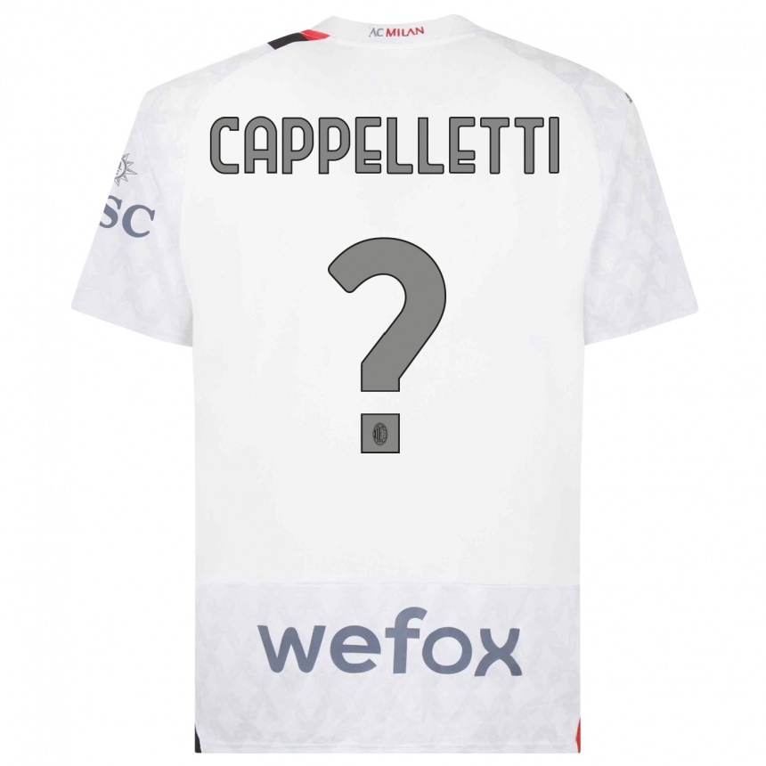 Hombre Fútbol Camiseta Mattia Cappelletti #0 Blanco 2ª Equipación 2023/24 Perú