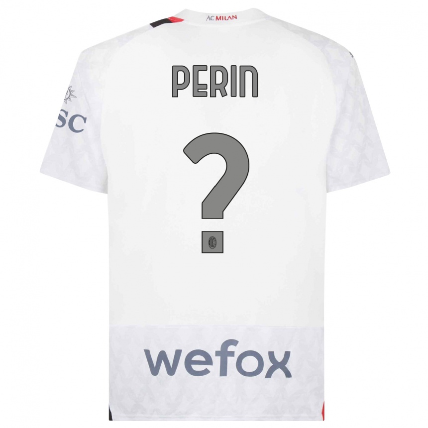 Hombre Fútbol Camiseta Ernesto Perin #0 Blanco 2ª Equipación 2023/24 Perú