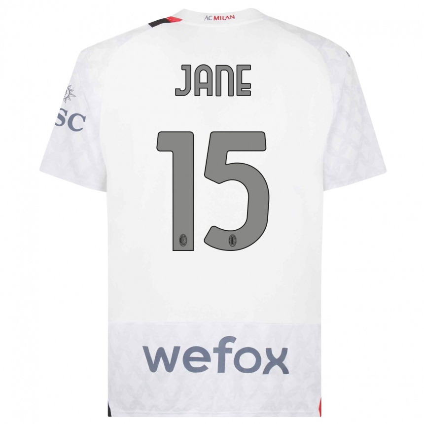 Hombre Fútbol Camiseta Refiloe Jane #15 Blanco 2ª Equipación 2023/24 Perú