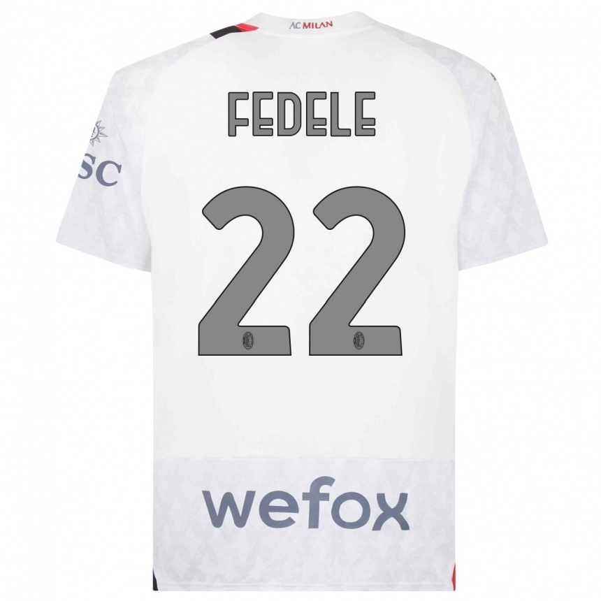 Hombre Fútbol Camiseta Noemi Fedele #22 Blanco 2ª Equipación 2023/24 Perú