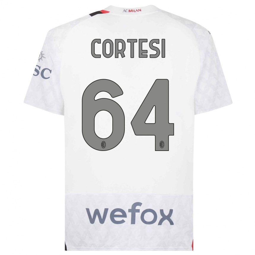 Hombre Fútbol Camiseta Selena Cortesi #64 Blanco 2ª Equipación 2023/24 Perú