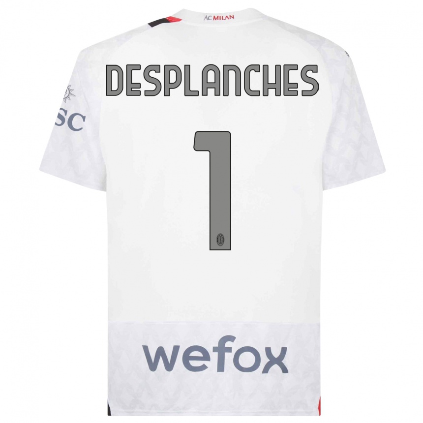 Hombre Fútbol Camiseta Sebastiano Desplanches #1 Blanco 2ª Equipación 2023/24 Perú