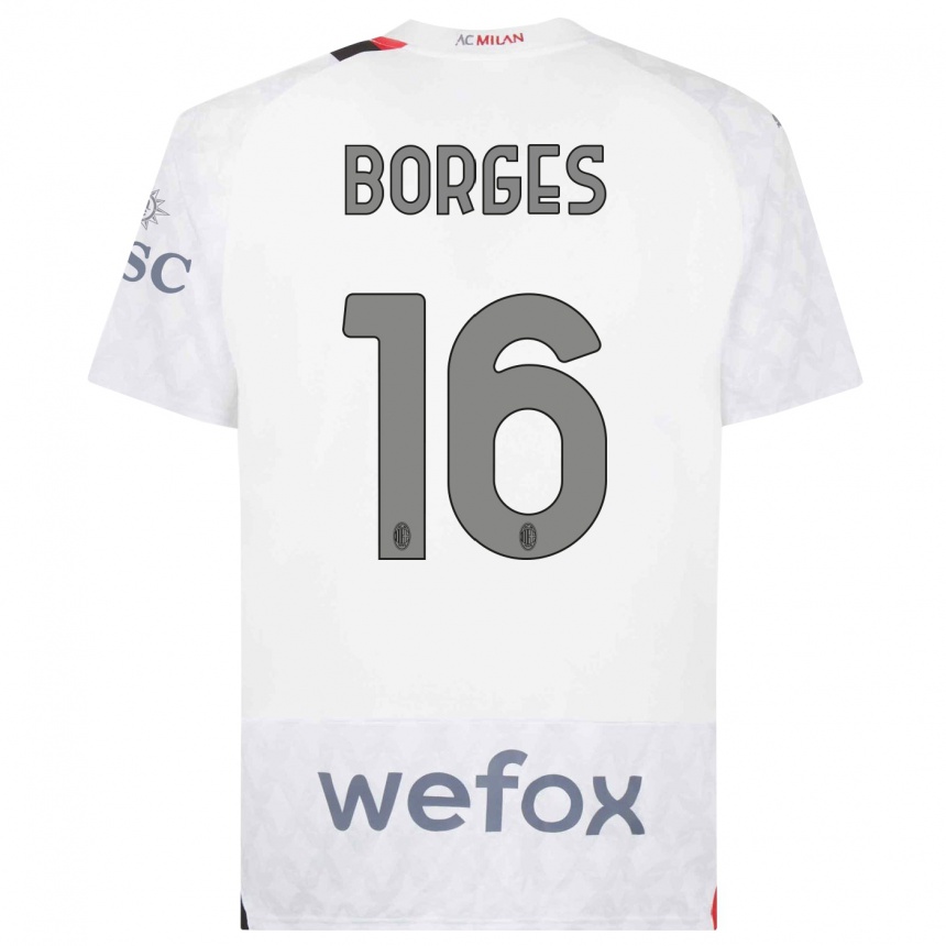 Hombre Fútbol Camiseta Lenny Borges #16 Blanco 2ª Equipación 2023/24 Perú