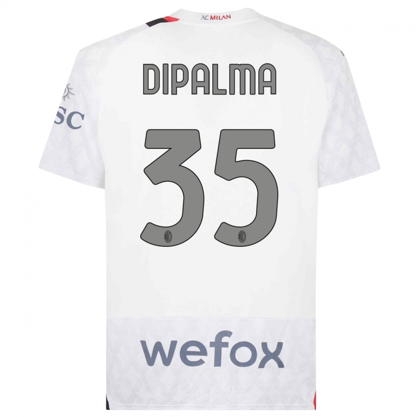 Hombre Fútbol Camiseta Matteo Dipalma #35 Blanco 2ª Equipación 2023/24 Perú