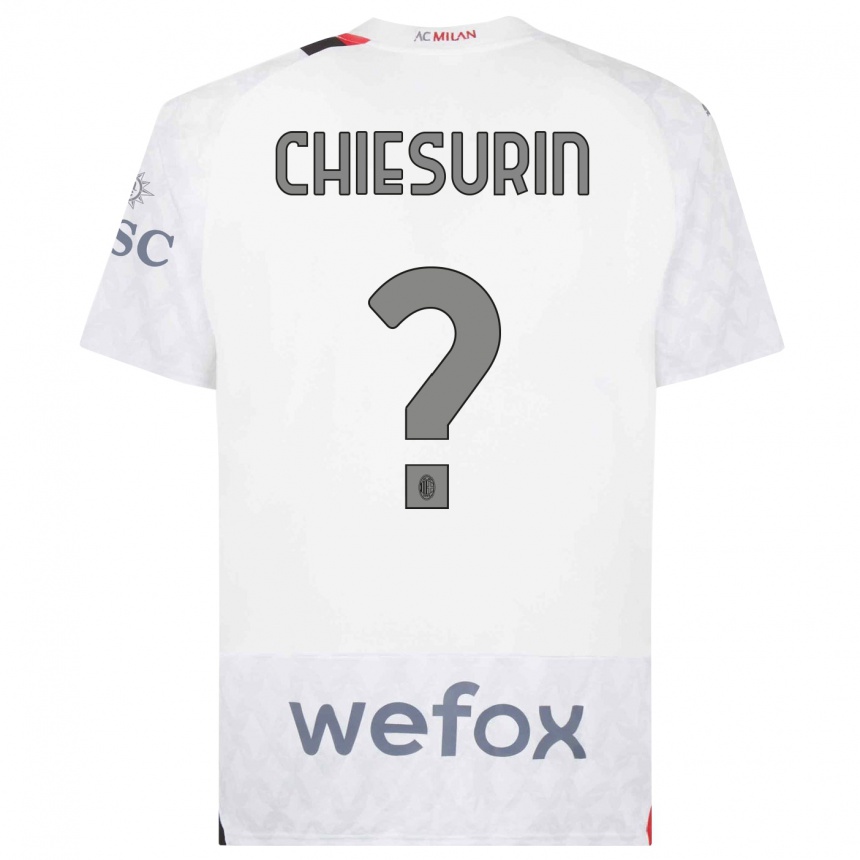 Hombre Fútbol Camiseta Alberto Chiesurin #0 Blanco 2ª Equipación 2023/24 Perú