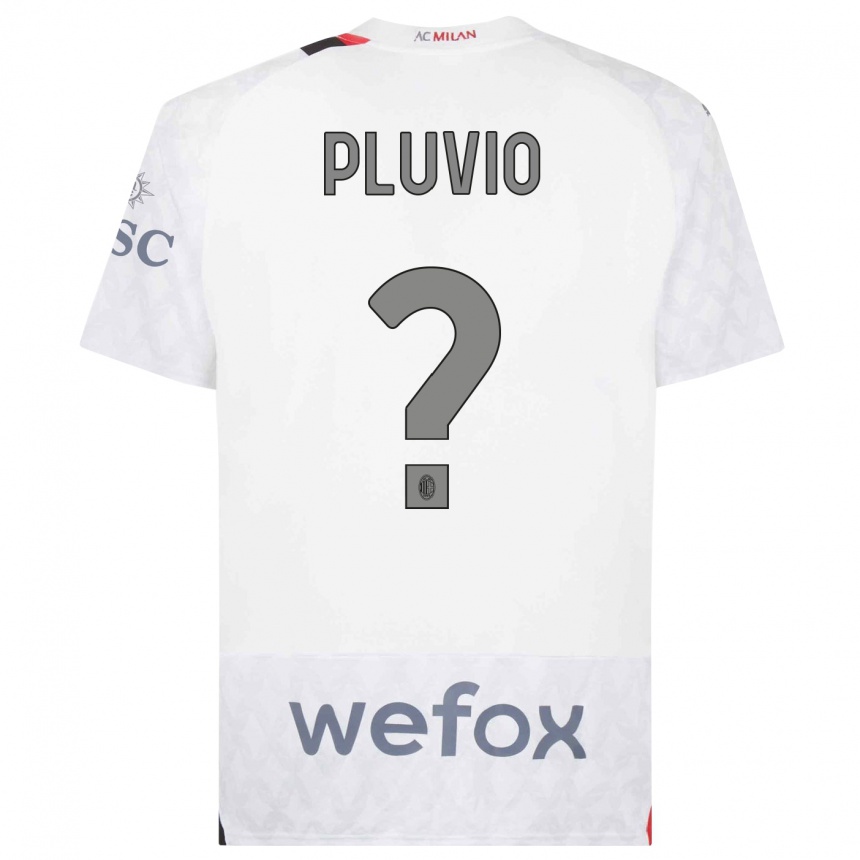 Hombre Fútbol Camiseta Nicholas Pluvio #0 Blanco 2ª Equipación 2023/24 Perú