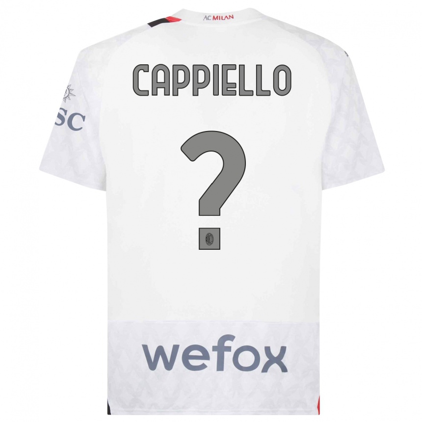 Hombre Fútbol Camiseta Flavio Cappiello #0 Blanco 2ª Equipación 2023/24 Perú