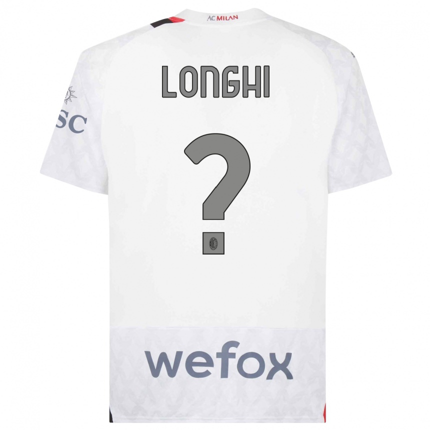 Hombre Fútbol Camiseta Jordan Longhi #0 Blanco 2ª Equipación 2023/24 Perú