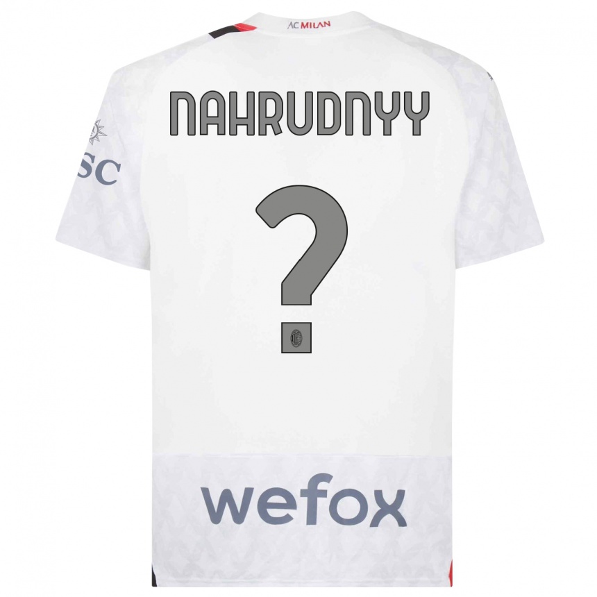 Hombre Fútbol Camiseta Vladislav Nahrudnyy #0 Blanco 2ª Equipación 2023/24 Perú