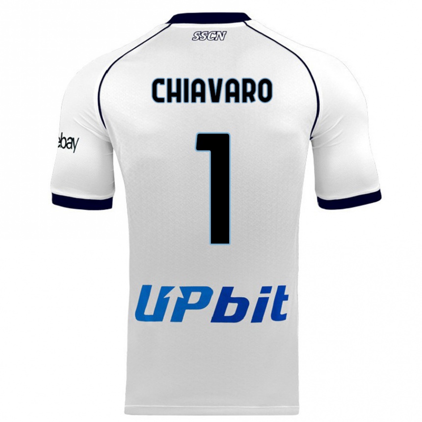 Hombre Fútbol Camiseta Kelly Chiavaro #1 Blanco 2ª Equipación 2023/24 Perú