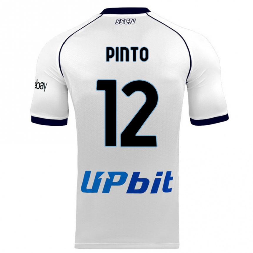 Hombre Fútbol Camiseta Ciro Pinto #12 Blanco 2ª Equipación 2023/24 Perú