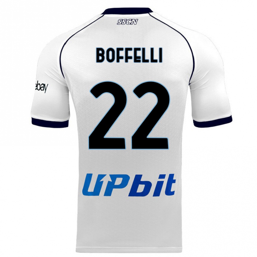 Hombre Fútbol Camiseta Valerio Boffelli #22 Blanco 2ª Equipación 2023/24 Perú