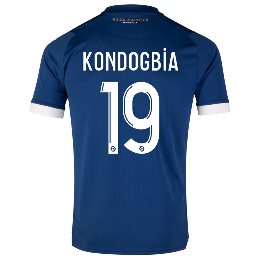 Hombre Fútbol Camiseta Geoffrey Kondogbia #19 Azul Oscuro 2ª Equipación 2023/24 Perú