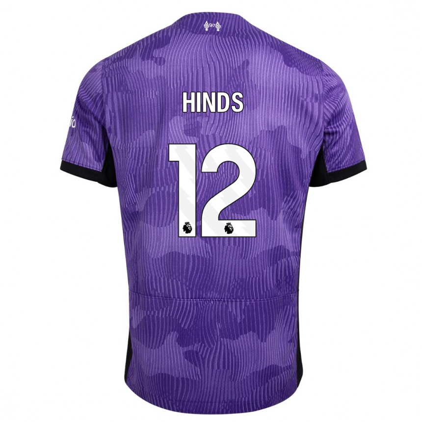 Hombre Fútbol Camiseta Taylor Hinds #12 Púrpura Equipación Tercera 2023/24 Perú