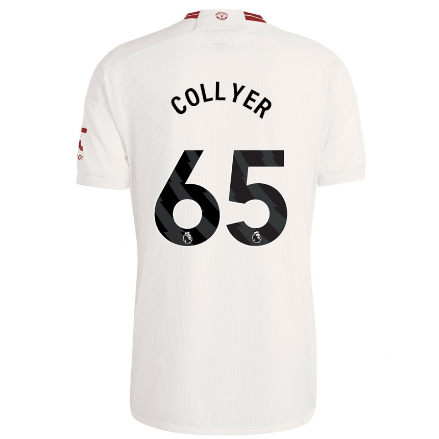 Hombre Fútbol Camiseta Toby Collyer #65 Blanco Equipación Tercera 2023/24 Perú