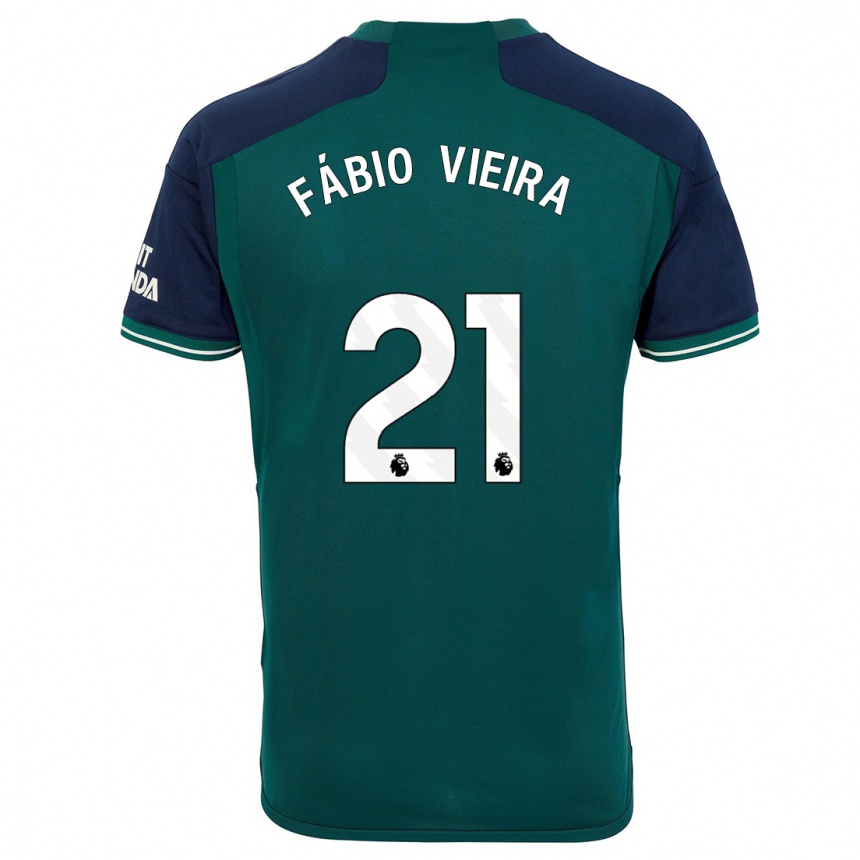 Hombre Fútbol Camiseta Fabio Vieira #21 Verde Equipación Tercera 2023/24 Perú