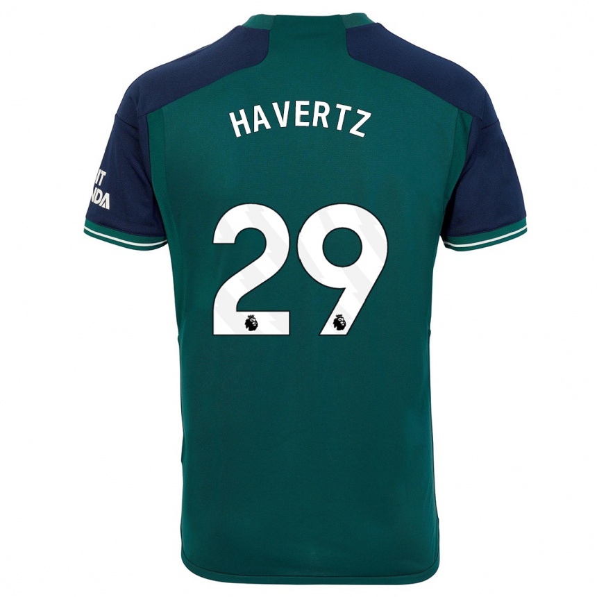 Hombre Fútbol Camiseta Kai Havertz #29 Verde Equipación Tercera 2023/24 Perú