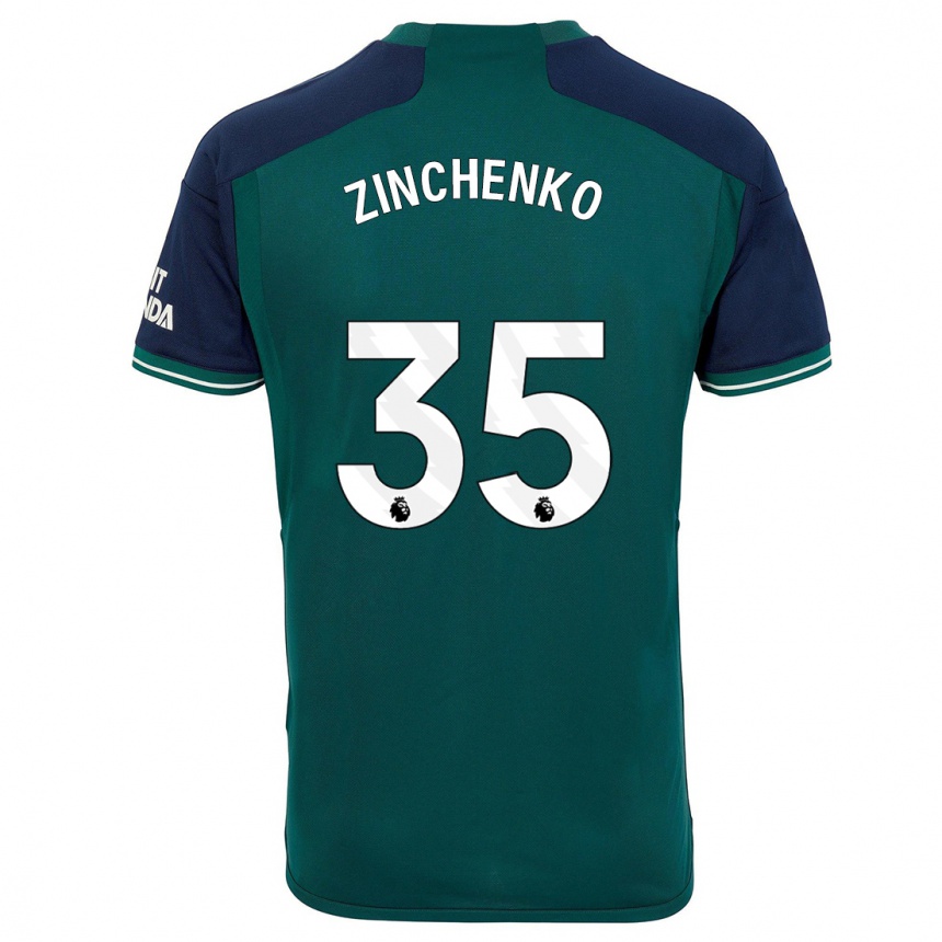 Hombre Fútbol Camiseta Oleksandr Zinchenko #35 Verde Equipación Tercera 2023/24 Perú