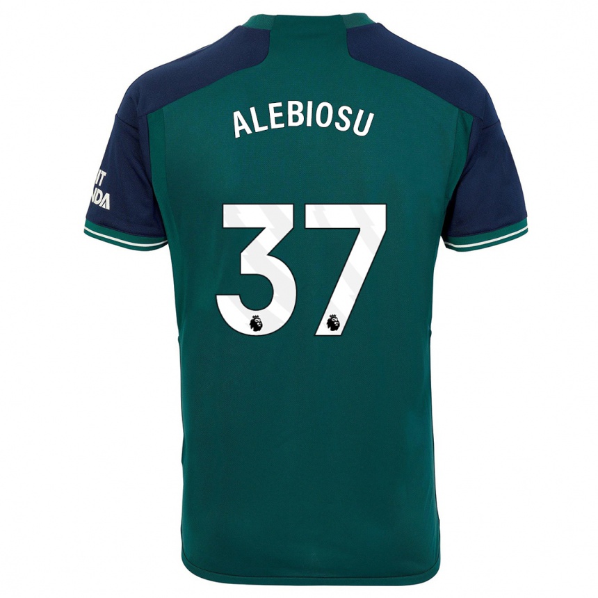 Hombre Fútbol Camiseta Ryan Alebiosu #37 Verde Equipación Tercera 2023/24 Perú