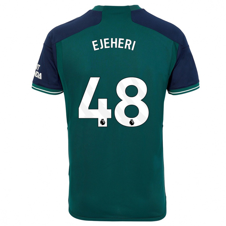 Hombre Fútbol Camiseta Ovie Ejeheri #48 Verde Equipación Tercera 2023/24 Perú