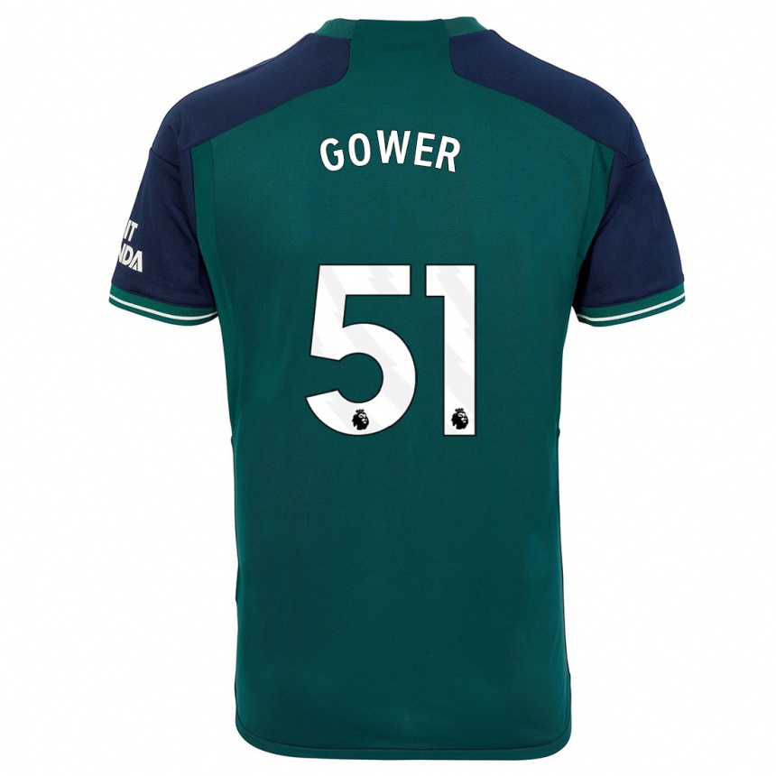 Hombre Fútbol Camiseta Jimi Gower #51 Verde Equipación Tercera 2023/24 Perú