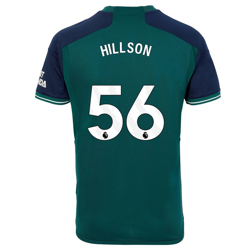 Hombre Fútbol Camiseta James Hillson #56 Verde Equipación Tercera 2023/24 Perú