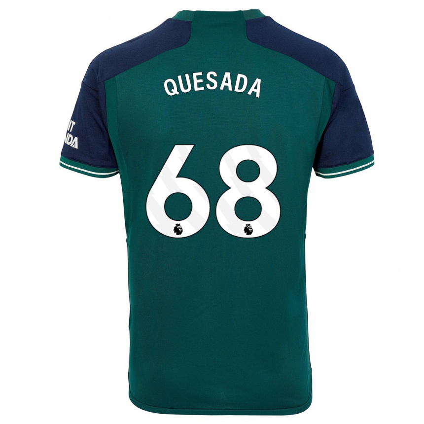 Hombre Fútbol Camiseta Elián Quesada #68 Verde Equipación Tercera 2023/24 Perú