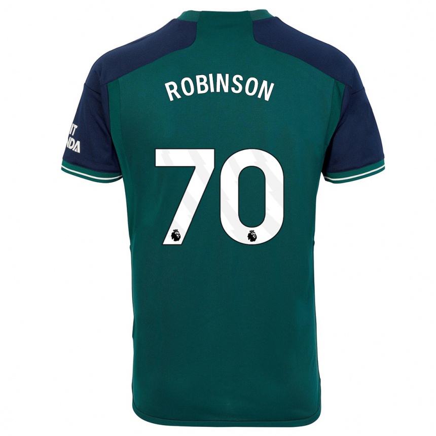 Hombre Fútbol Camiseta Josh Robinson #70 Verde Equipación Tercera 2023/24 Perú